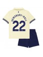Otroški Nogometna dresi replika Everton Kiernan Dewsbury-Hall #22 Gostujoči 2025-26 Kratek rokav (+ hlače)
